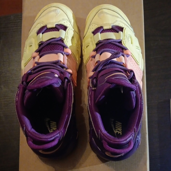 Nike Air More Uptempo (GS) Rare Tri-Color Tint Mens 6Y Girls 7.5 Worn Once - Picture 6 of 9